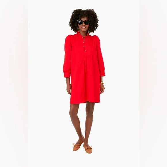 Tuckernuck POMANDER PLACE Red Claiborne Dress - Picture 1 of 12